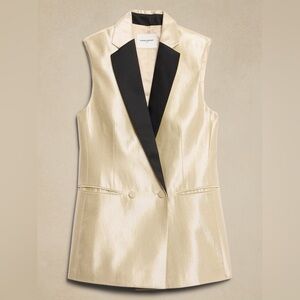Metallic Twill Suiting Vest | Banana Republic Factory